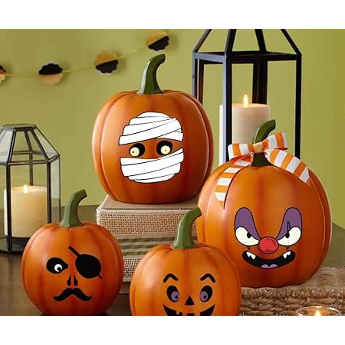 Crea tus propias calcomanías de JackOLantern Decoración
