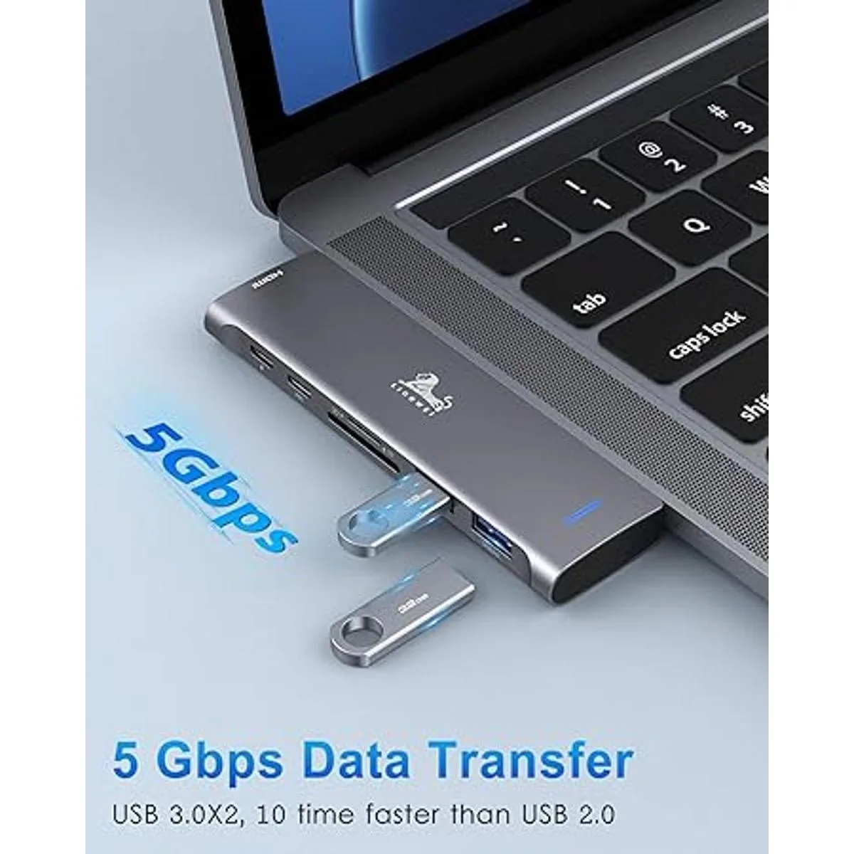 Adaptador USB C Hub para MacBook Pro 2020 adaptador USB_5