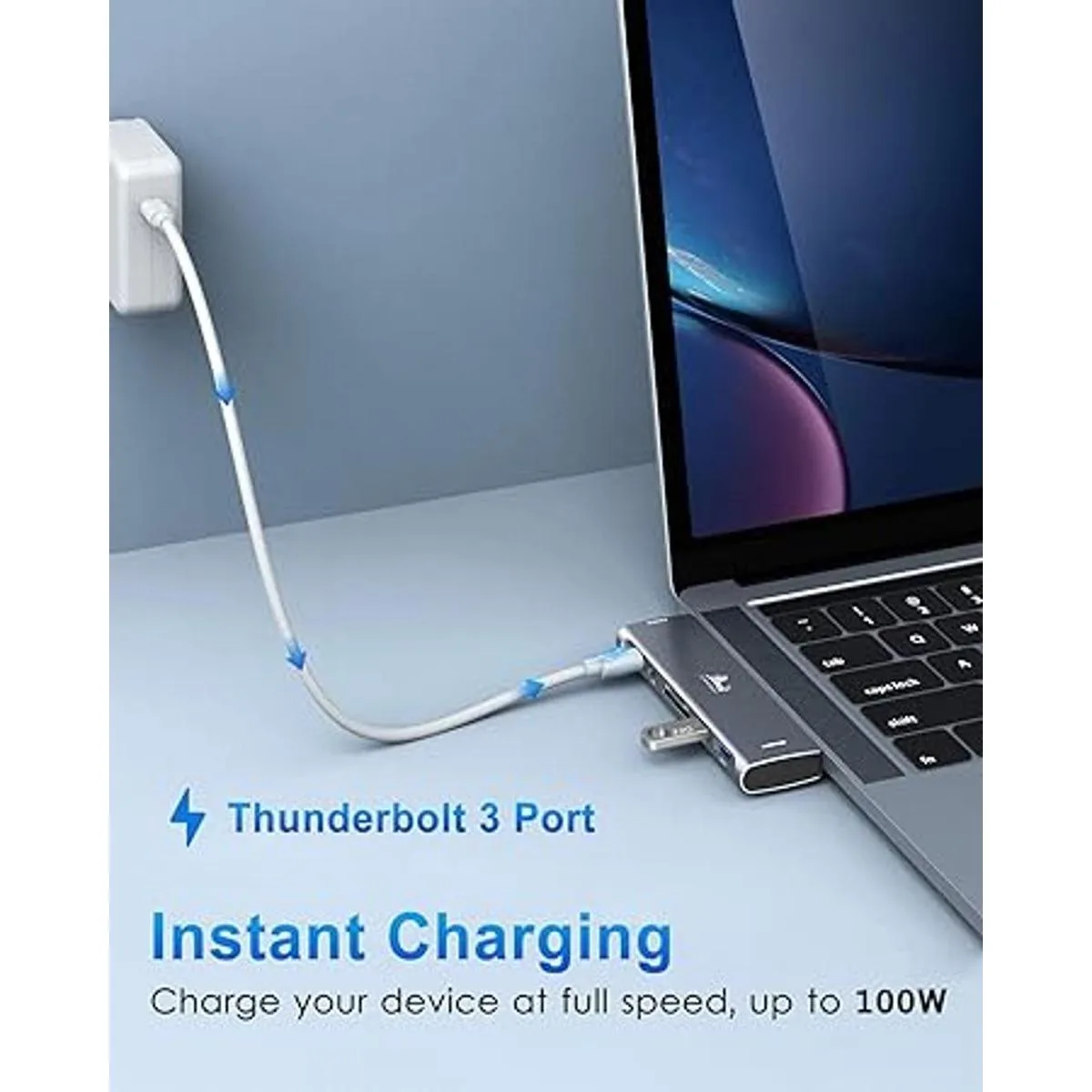 Adaptador USB C Hub para MacBook Pro 2020 adaptador USB_6