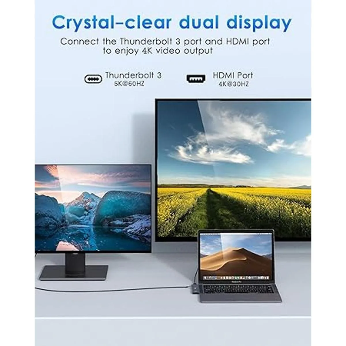 Adaptador USB C Hub para MacBook Pro 2020 adaptador USB_3