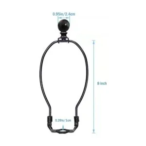 Ladash 2 lámparas de arpa de 8 pulgadas con base de_3