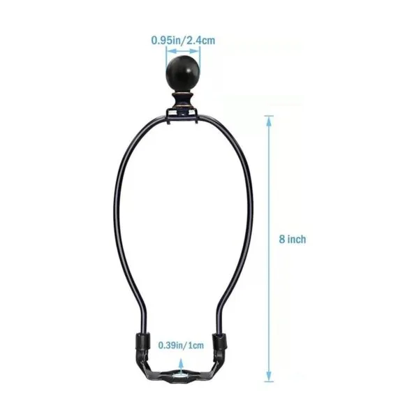 Ladash 2 lámparas de arpa de 8 pulgadas con base de_3