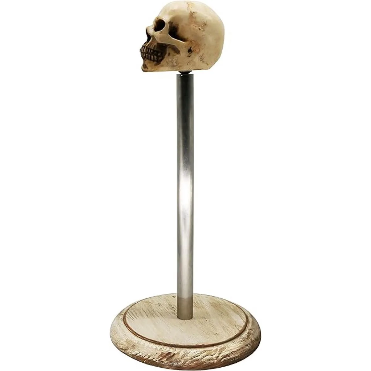 Soporte de toalla de papel rústico de madera blanca con