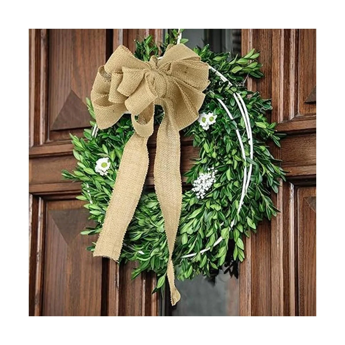 KINJOEK Cinta de arpillera de 177.2 ft de ancho cinta de