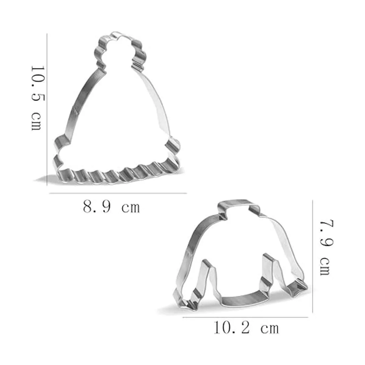 Juego de moldes para galletas de Navidad 7 piezas acero