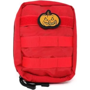 Parche táctico de PVC con diseño de calabaza Jack