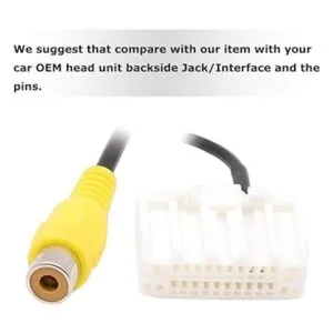 EWAY Arnés de cables de cámara de respaldo a radio de_2