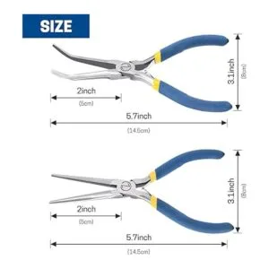 Mini alicates de punta de aguja de 6 pulgadas con asas de_2