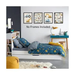 Impresión artística de construcción de dibujos animados_2