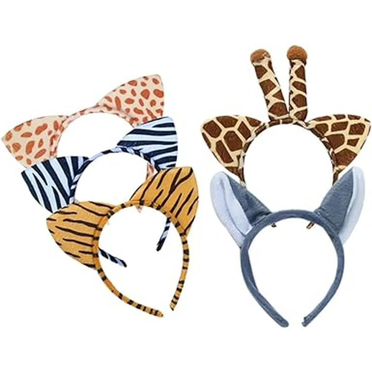 Diadema de orejas de animal 12 piezas de haploon diadema_3