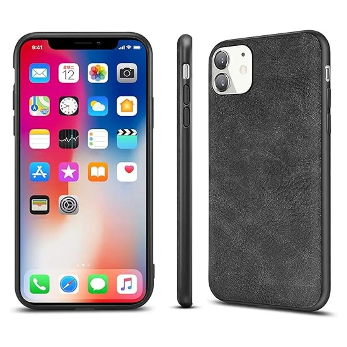 Salawat Funda para iPhone 11 piel sintética diseño_4