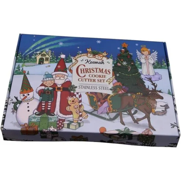 Juego de moldes para galletas de Navidad 7 piezas acero