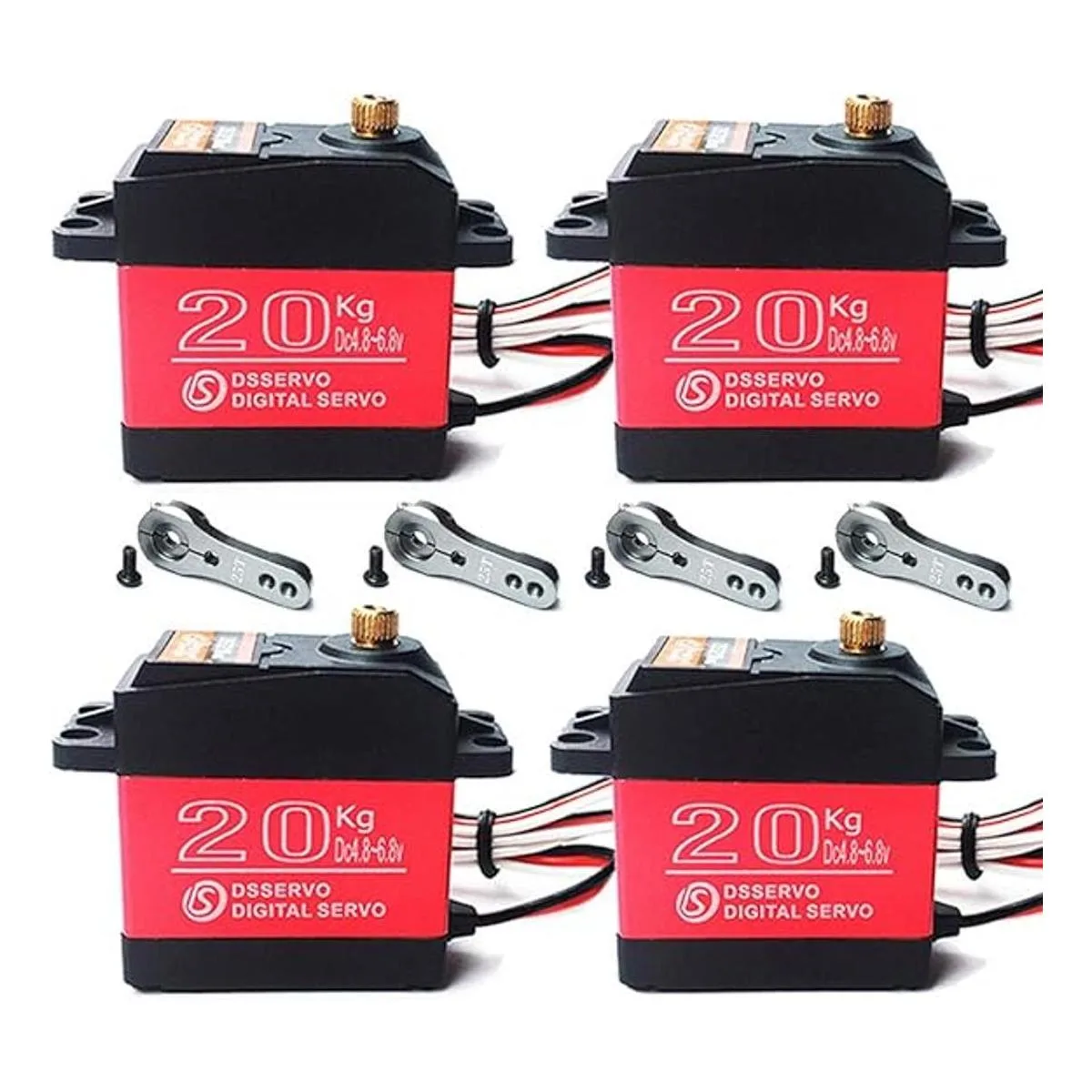 DS3218 Juego de 4 motores de servo digital a control