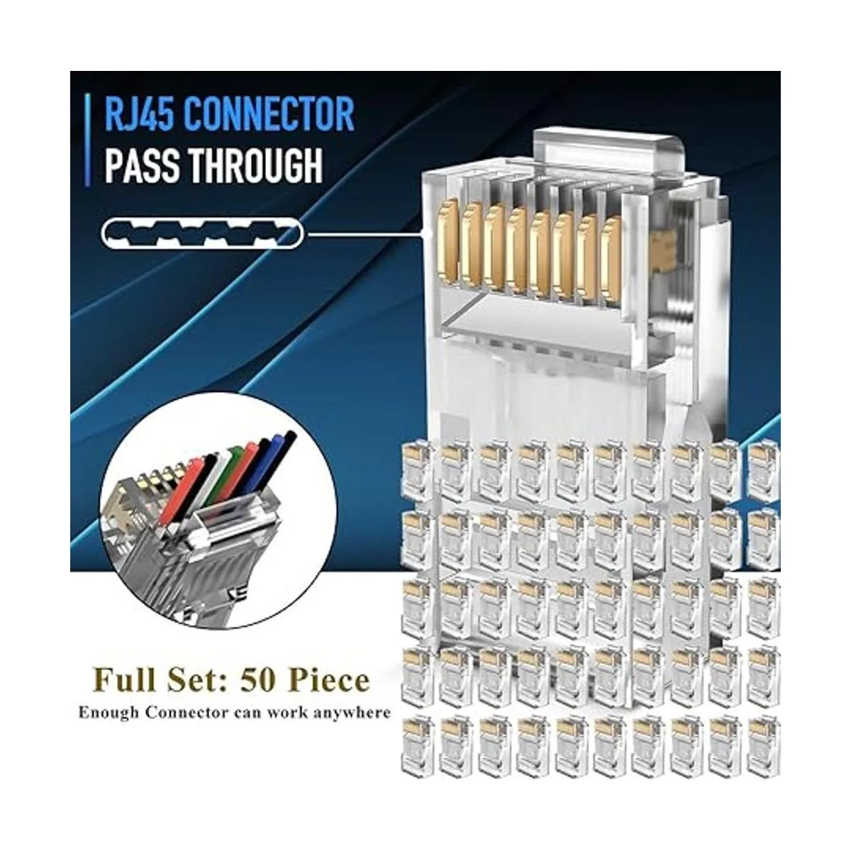 LEATBUY RJ45 Juego de herramientas de crimpado para