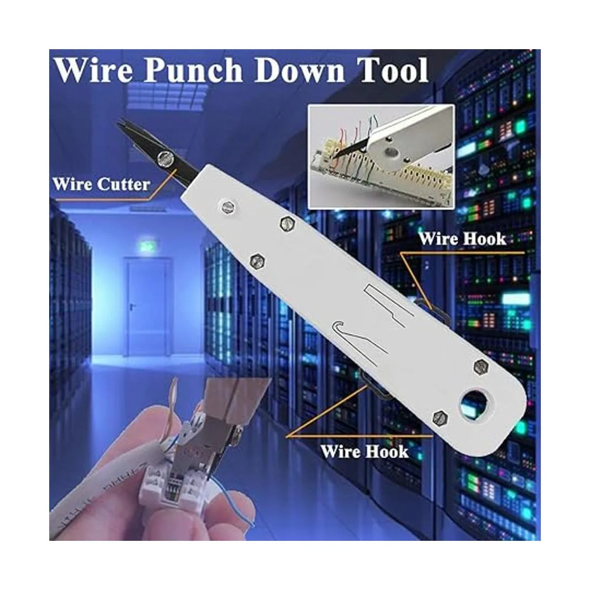 LEATBUY RJ45 Juego de herramientas de crimpado para