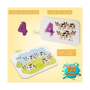 Coogam Juego de tarjetas flash de números y alfabetos_5