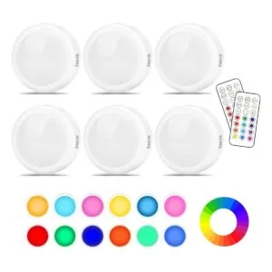 Cadrim Luces de disco 13 colores luces LED_1