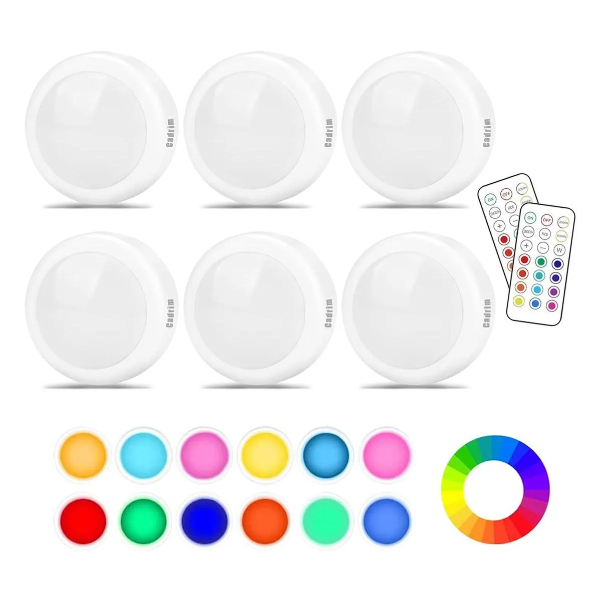 Cadrim Luces de disco 13 colores luces LED_1