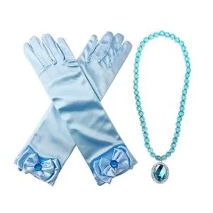 Peluca de princesa Elsa de Elsa Frozen con tiara de_3