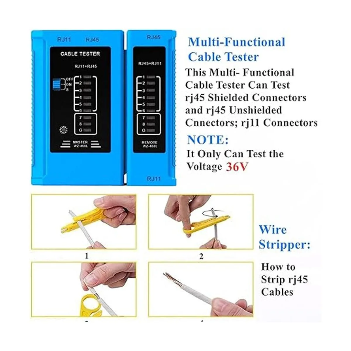 Gaobige Herramienta de crimpado rj45 para Cat6 Cat5e Cat5_6