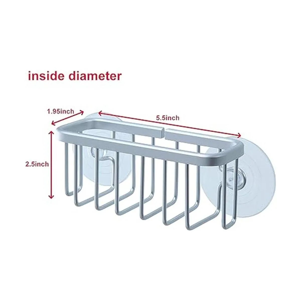 SunnyPoint NeverRust Soporte de succión para fregadero de_4