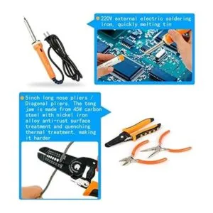 LEATBUY Kit de herramientas de crimpado de red para