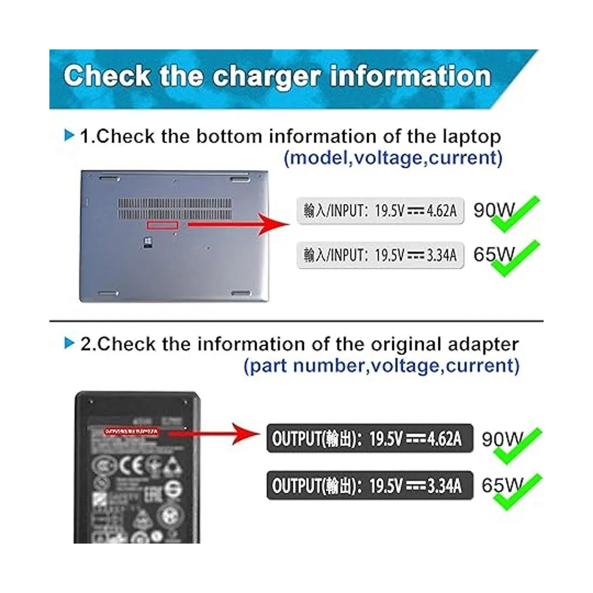 Cargador para laptop de 19.5 V 65 W 90 W para Dell_3