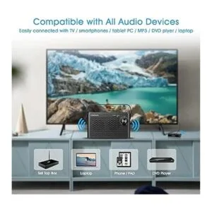 Altavoz inalámbrico para TV caja de sonido portátil de_3