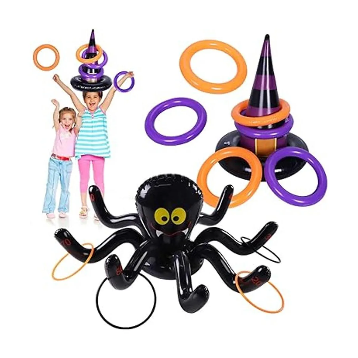 Max Fun Juego de lanzamiento de anillos de Halloween_5