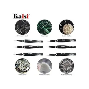 Kaisi Juego de 6 pinzas de bloqueo cruzado de acero