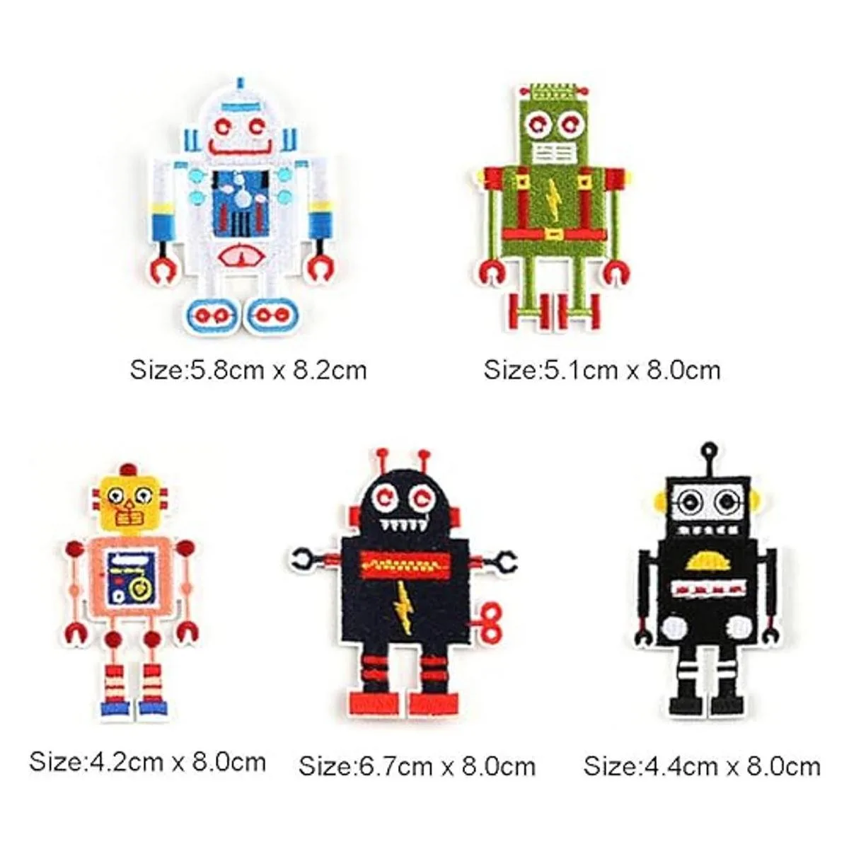 Parches para planchar con diseño único bordado 4_3