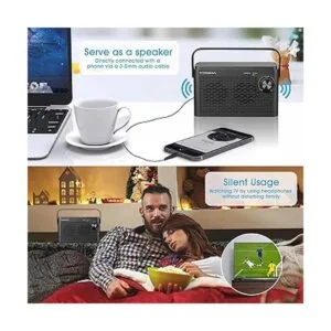 Altavoz inalámbrico para TV caja de sonido portátil de_6