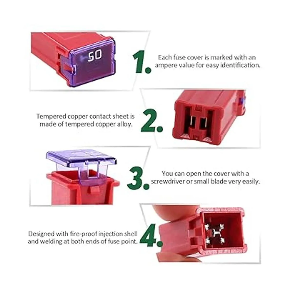 Kit de fusibles en forma de caja JCASE de perfil bajo para_4