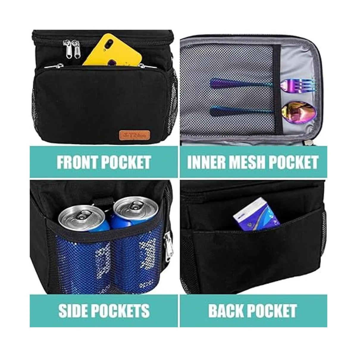 Lonchera con aislamiento térmico para mujeres y hombres