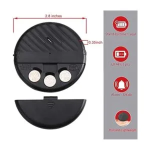 Alarma de ventana de 125 dB ultra delgada antirrobo