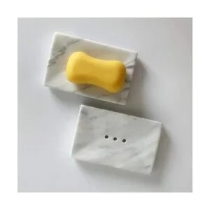 StonePlus Jabonera de mármol natural y suave soporte_6