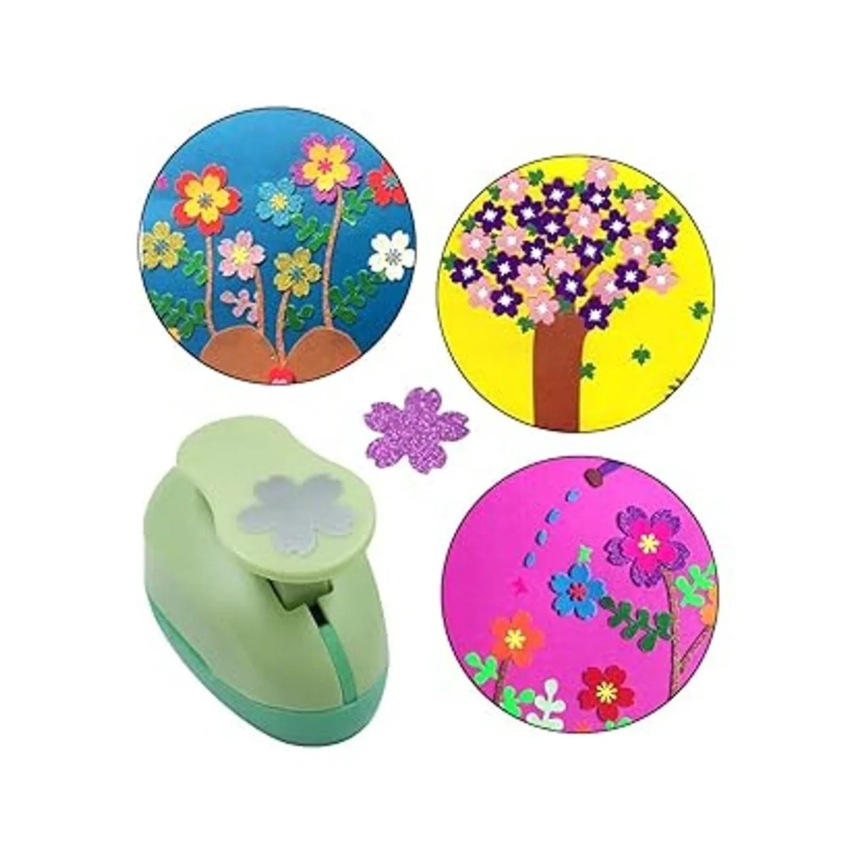 Haploon 4 perforadoras de papel perforadoras de 1.0 in en_5