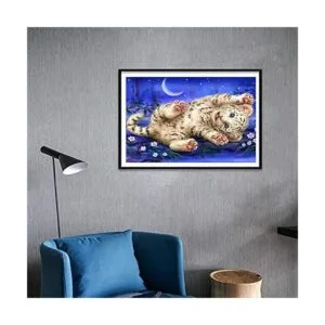 SKRYUIE DIY 5D diamante pintura por números kits tigre