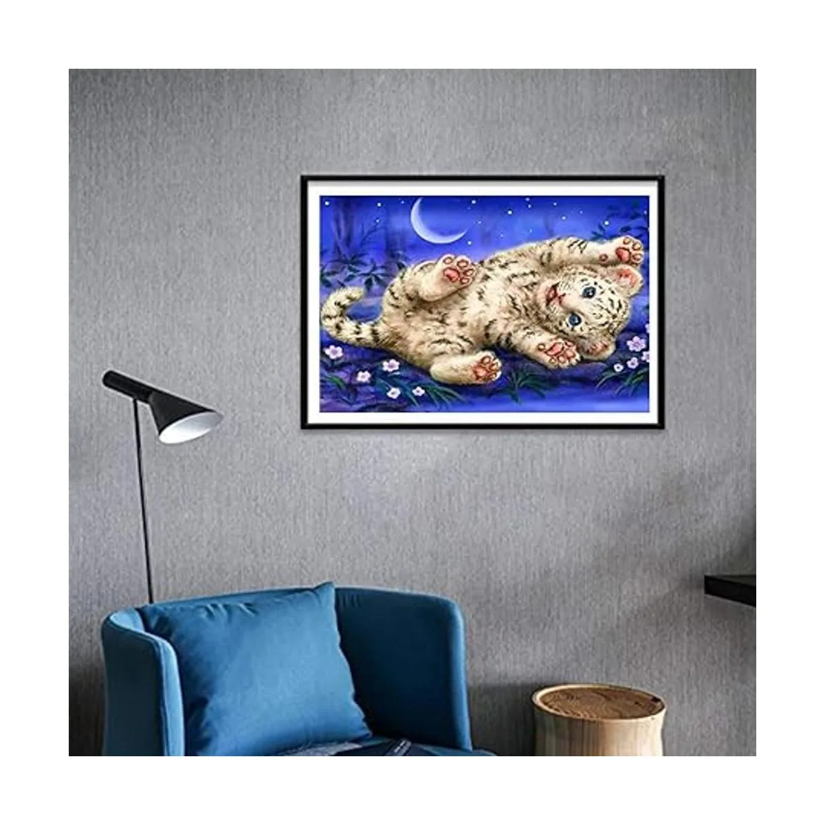 SKRYUIE DIY 5D diamante pintura por números kits tigre