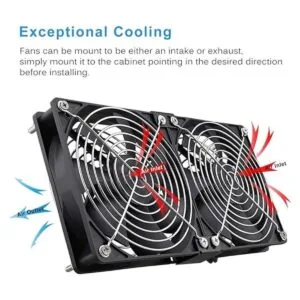 GDSTIME Ventiladores dobles de 4.724 in de flujo de aire_4