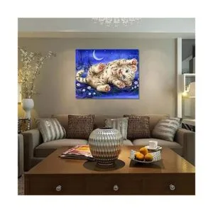 SKRYUIE DIY 5D diamante pintura por números kits tigre