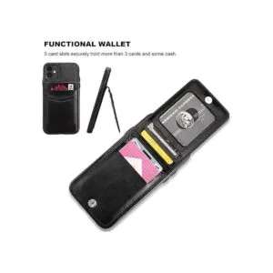 KIHUWEY Funda para iPhone 11 con soporte para tarjeta de_4