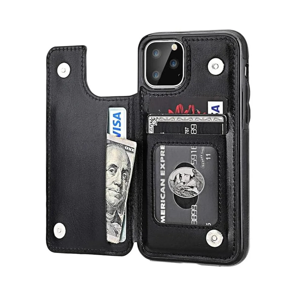 OT ONETOP Funda tipo cartera para iPhone 11 Pro con_1