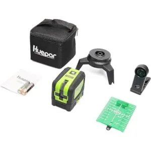Huepar Láser de 3 puntos nivel láser de haz verde