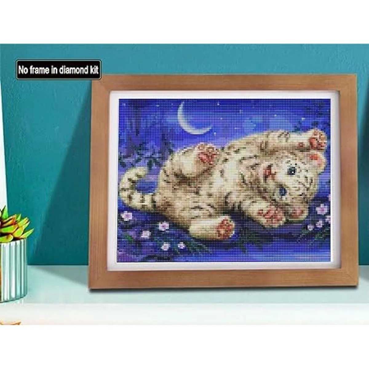 SKRYUIE DIY 5D diamante pintura por números kits tigre