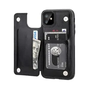 OT ONETOP Funda tipo cartera para iPhone 11 con soporte_1