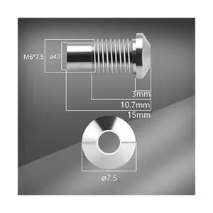 DaierTek 20 soportes LED de 0.118 in chapados en níquel y_2