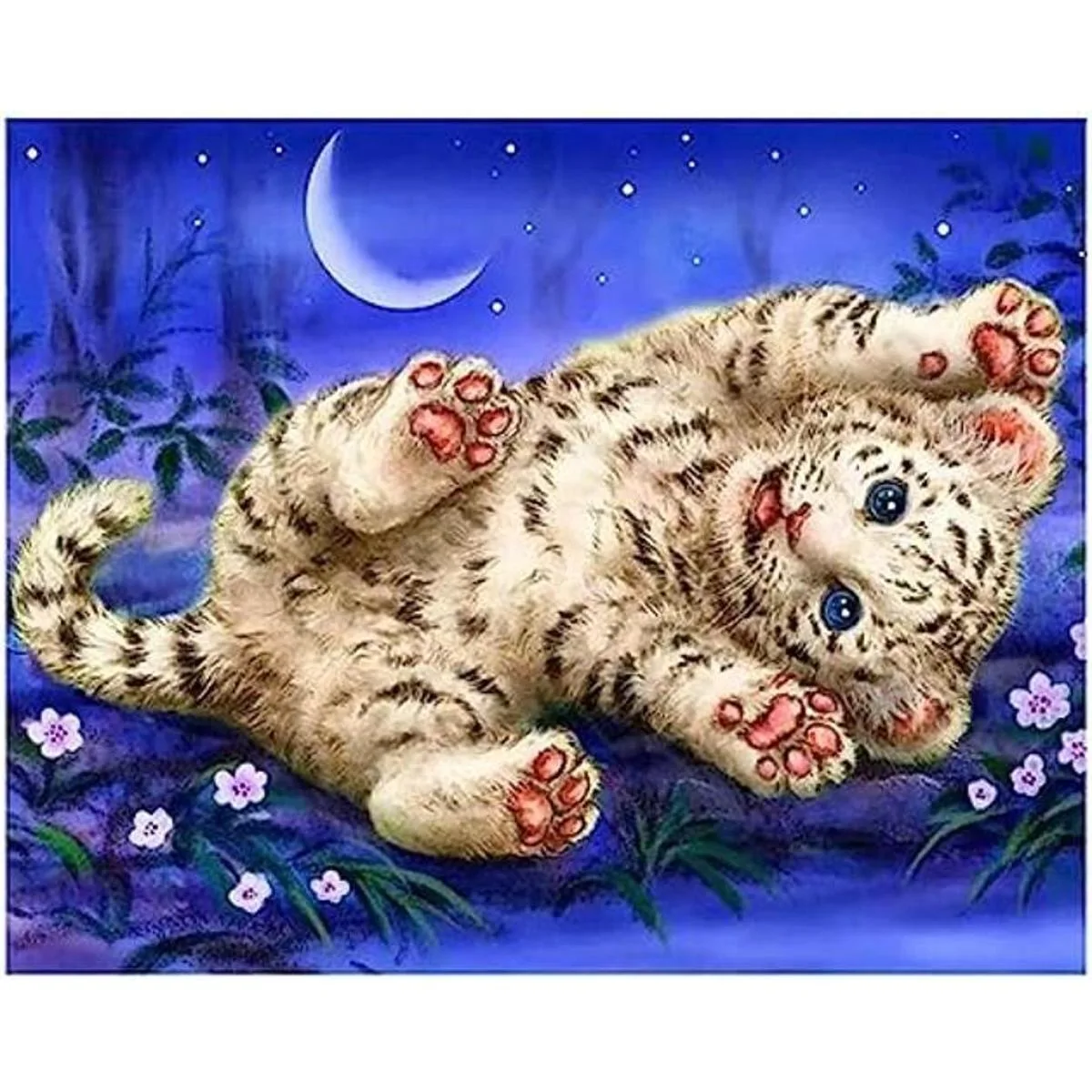 SKRYUIE DIY 5D diamante pintura por números kits tigre