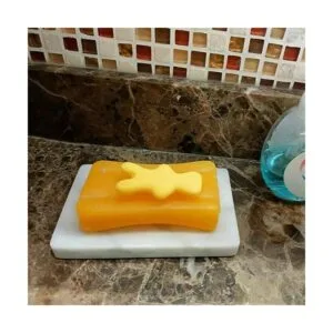 StonePlus Jabonera de mármol natural y suave soporte_3