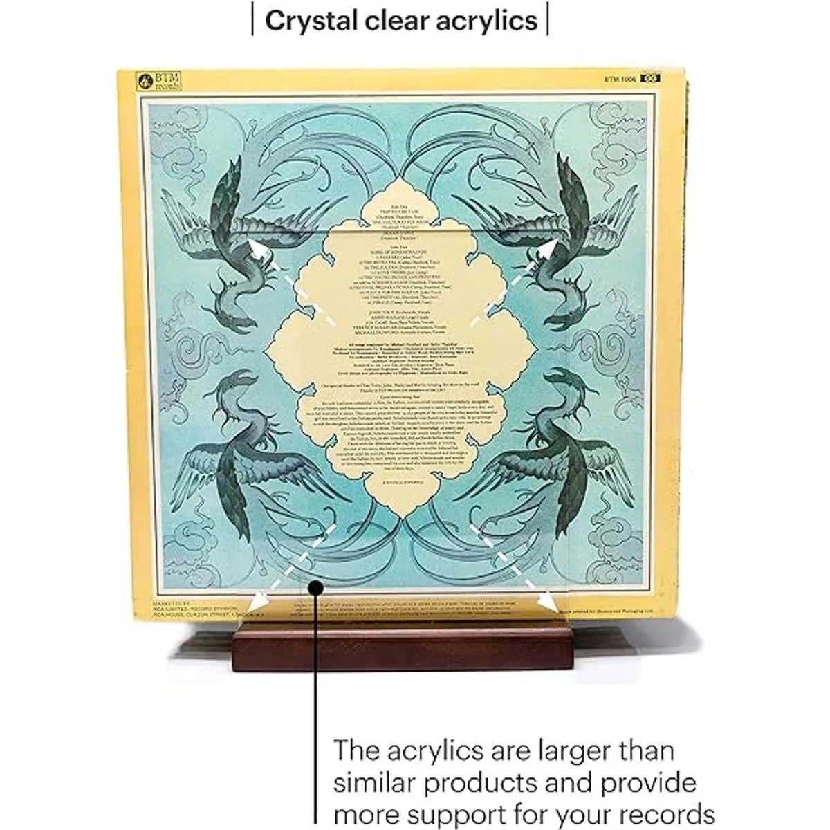 MNKE Almacenamiento de discos de vinilo de alta calidad